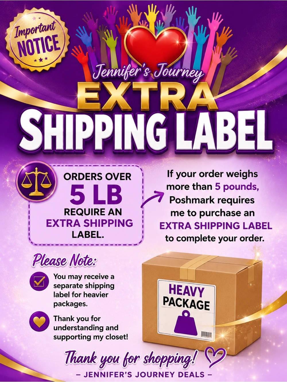 Extra shipping label 🏷️